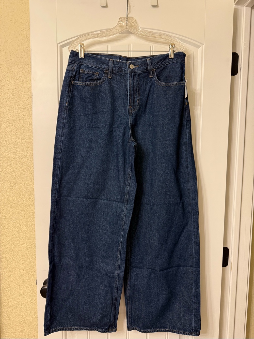 Wide Leg Dark Blue Denim Jeans Women’s Old Navy